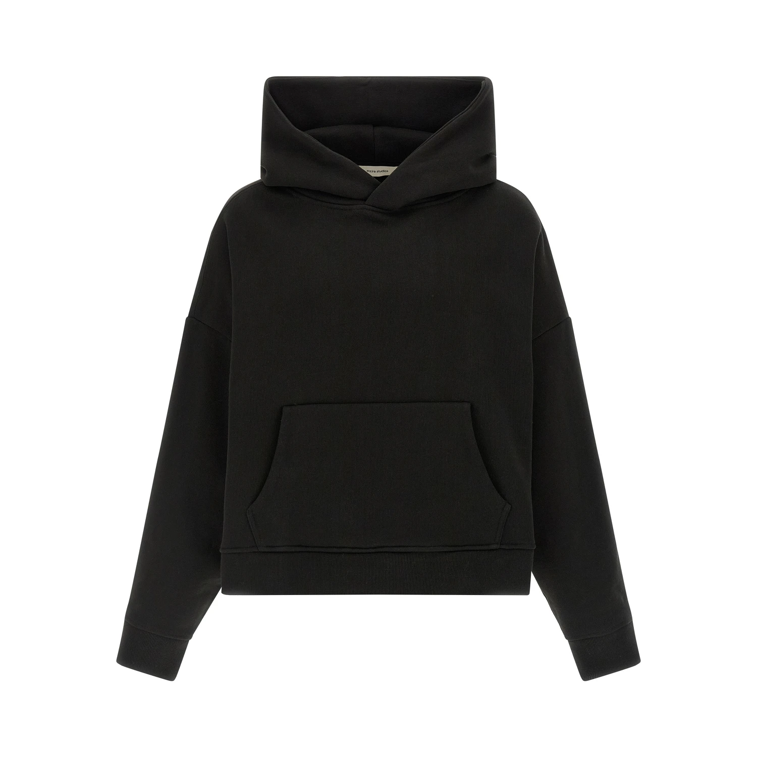 Black Cotton Sweatshirt