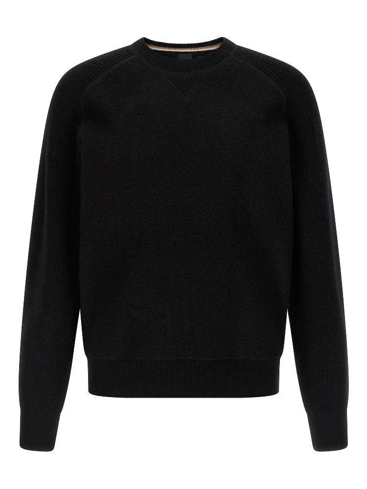Black Virgin Wool Cardigan