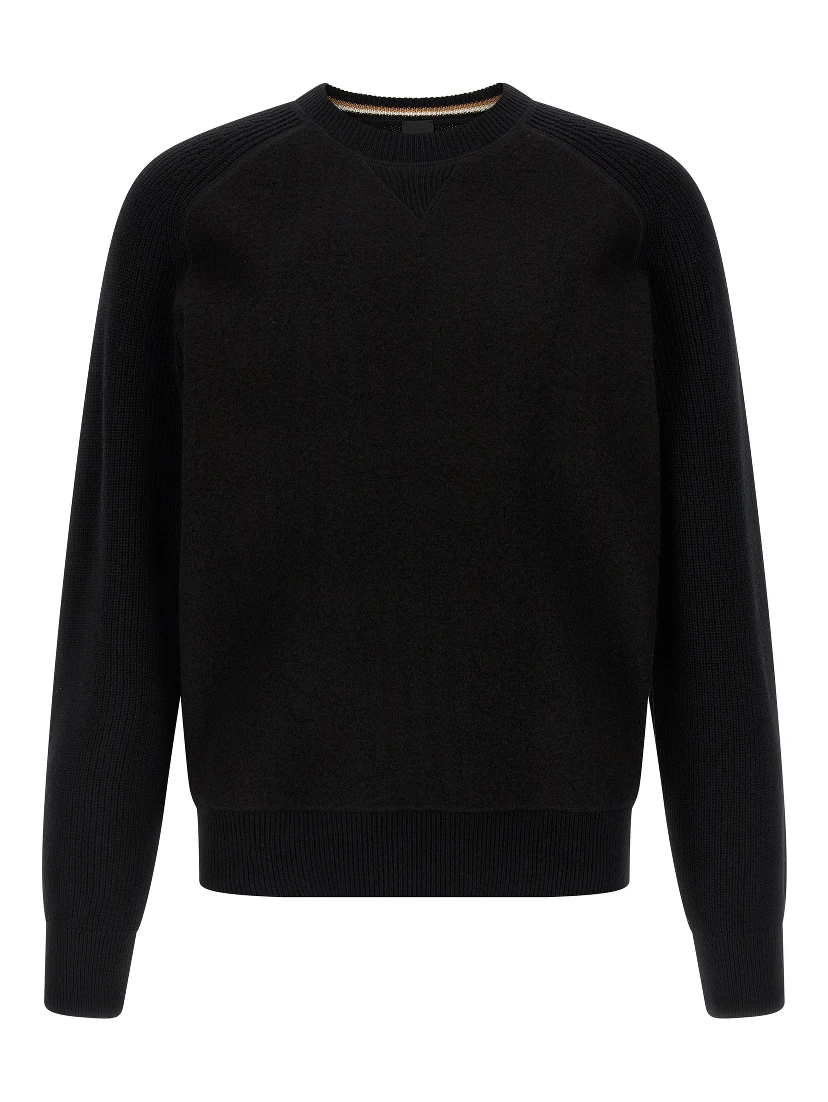 Black Virgin Wool Cardigan