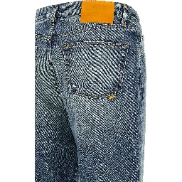 Blue Cotton Jeans Denim
