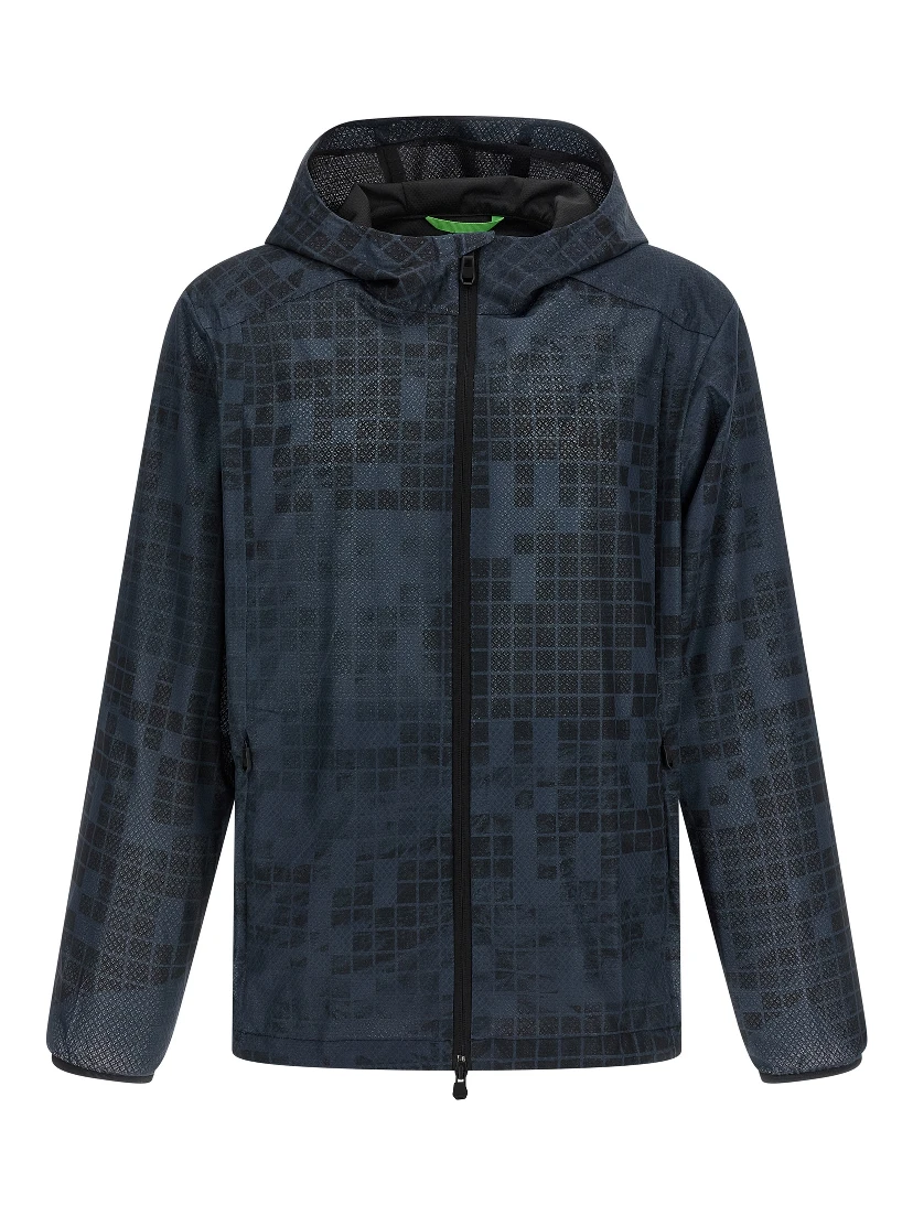 Blue Rubber Shell Jacket