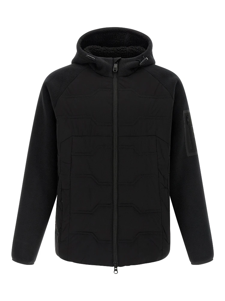 Black Polyester Shell Jacket