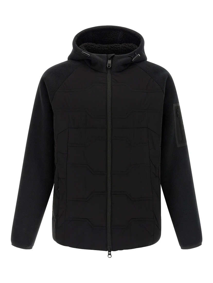Black Polyester Shell Jacket
