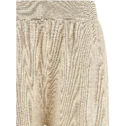 Gold Cotton Casual Pants