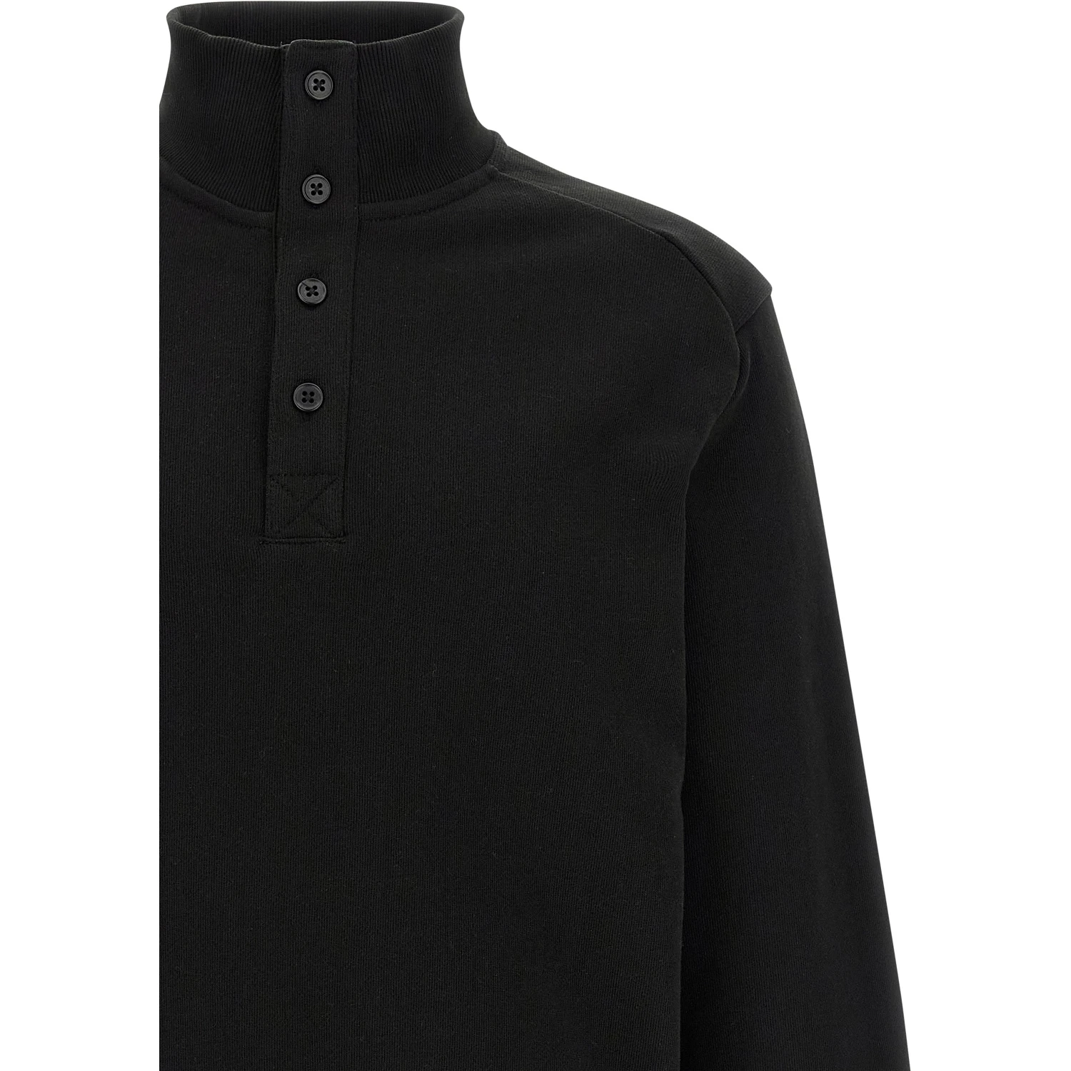 Black Cotton Cardigan