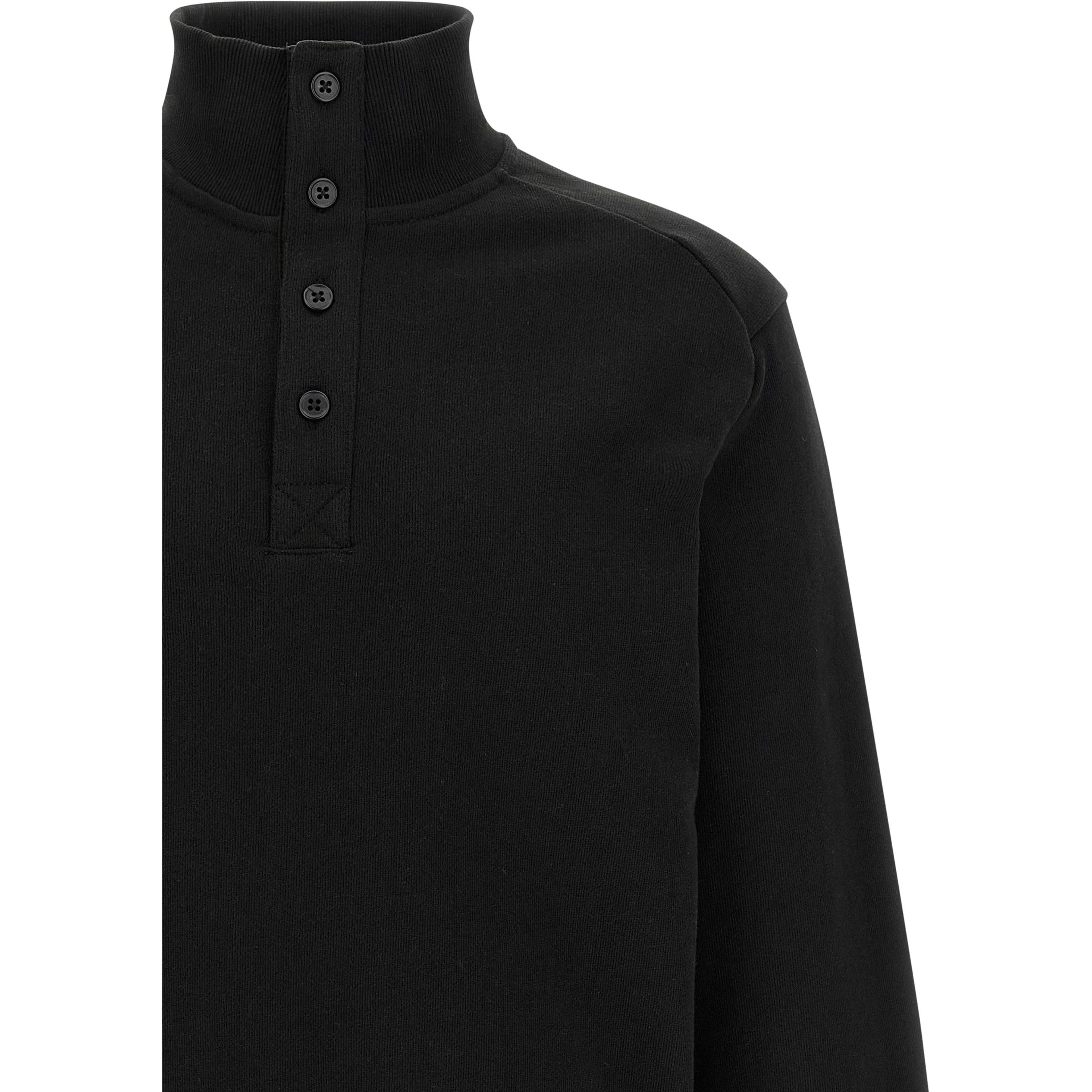 Black Cotton Cardigan