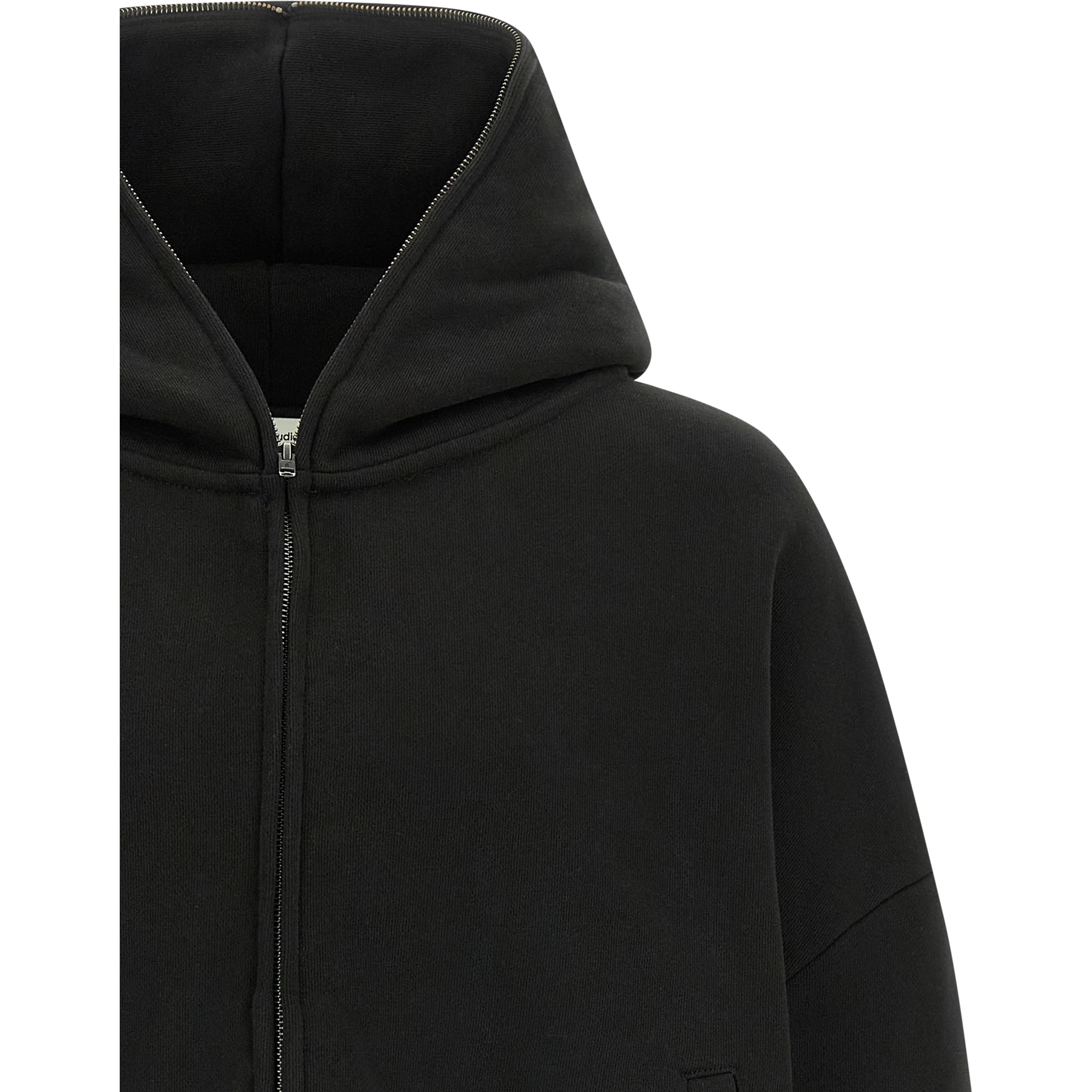 Black Cotton Sweatshirt