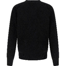 Black Virgin Wool Cardigan