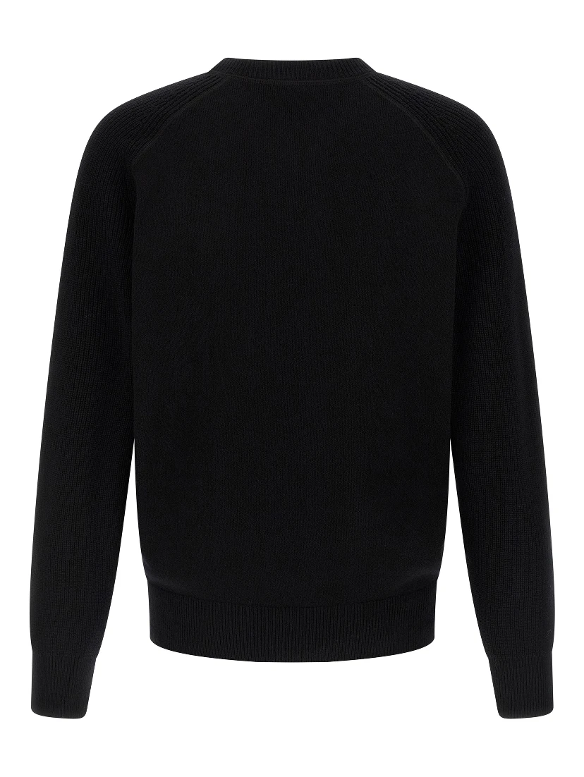 Black Virgin Wool Cardigan