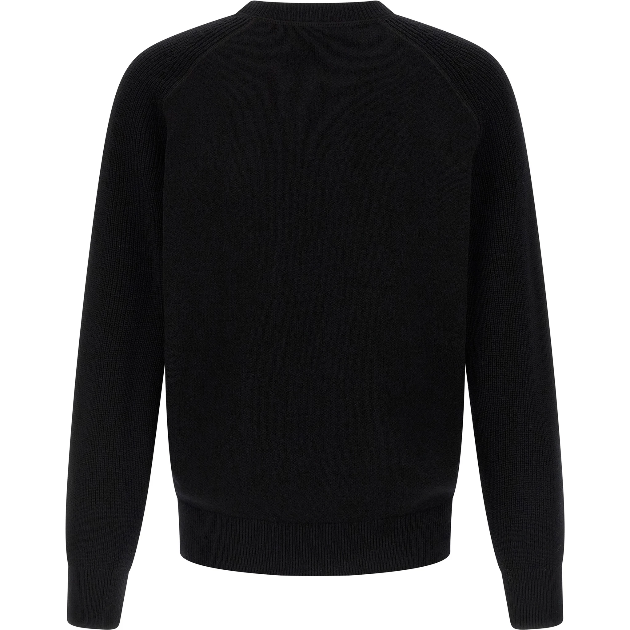 Black Virgin Wool Cardigan