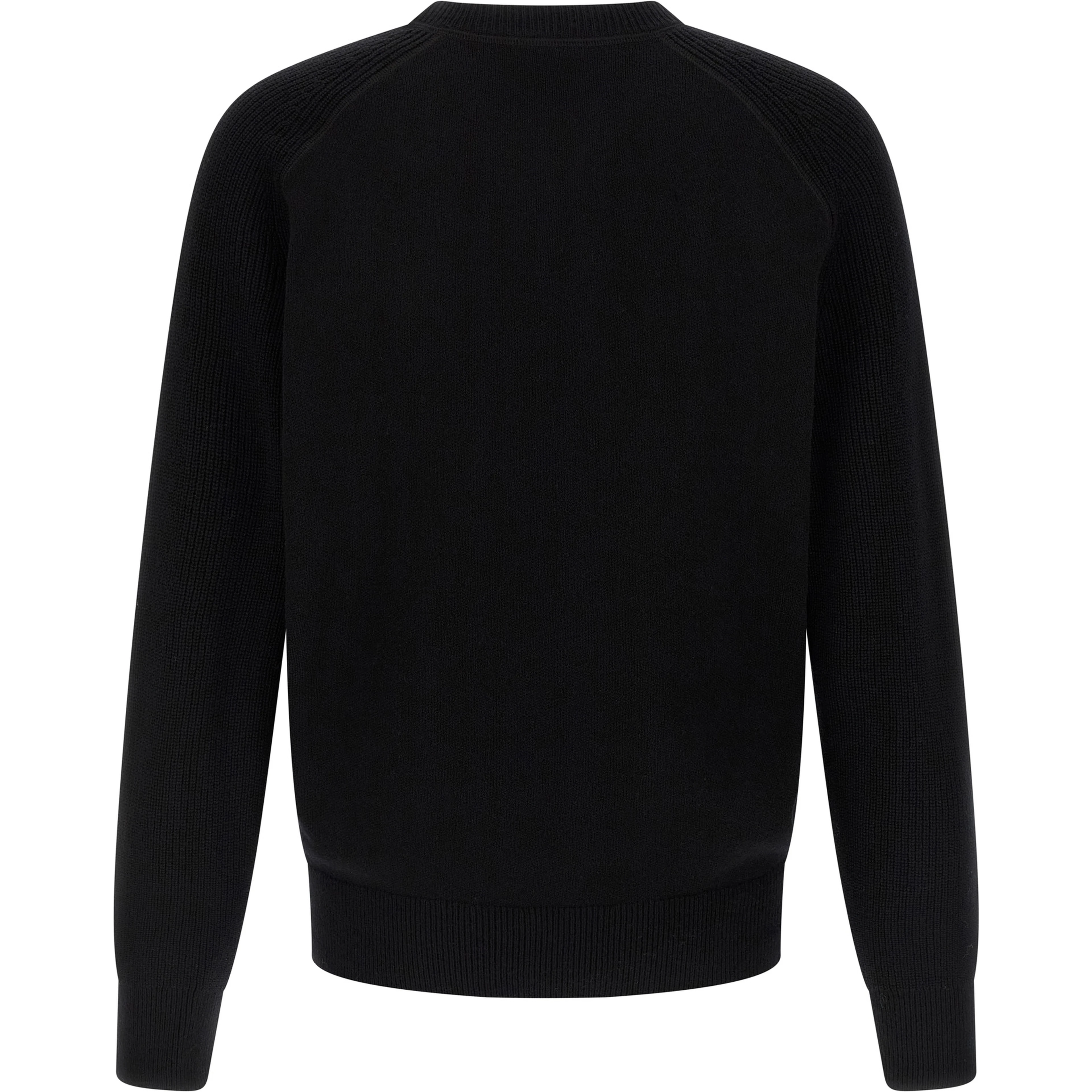 Black Virgin Wool Cardigan