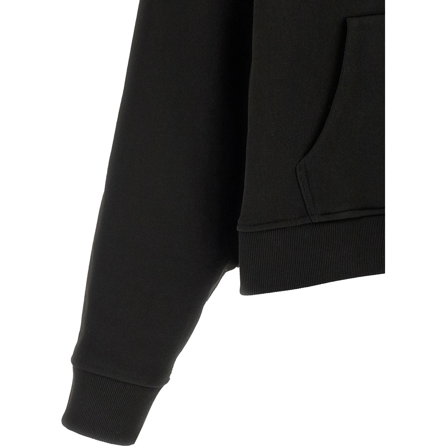 Black Cotton Sweatshirt