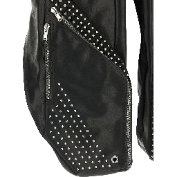 Black Bull Skin Sleeveless Jacket