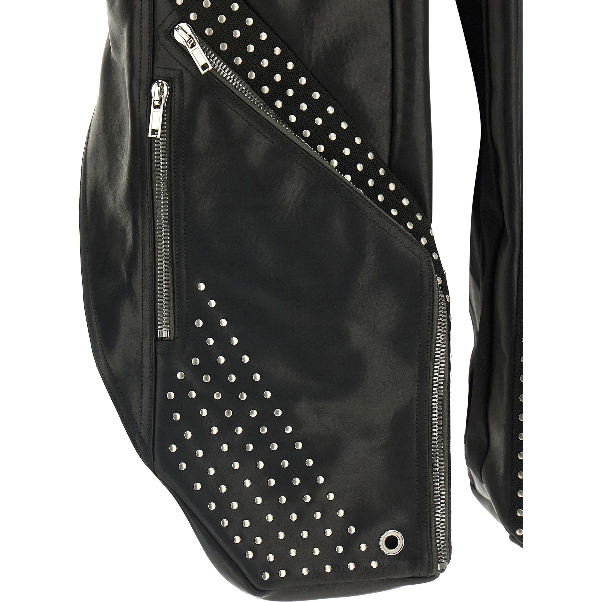 Black Bull Skin Sleeveless Jacket