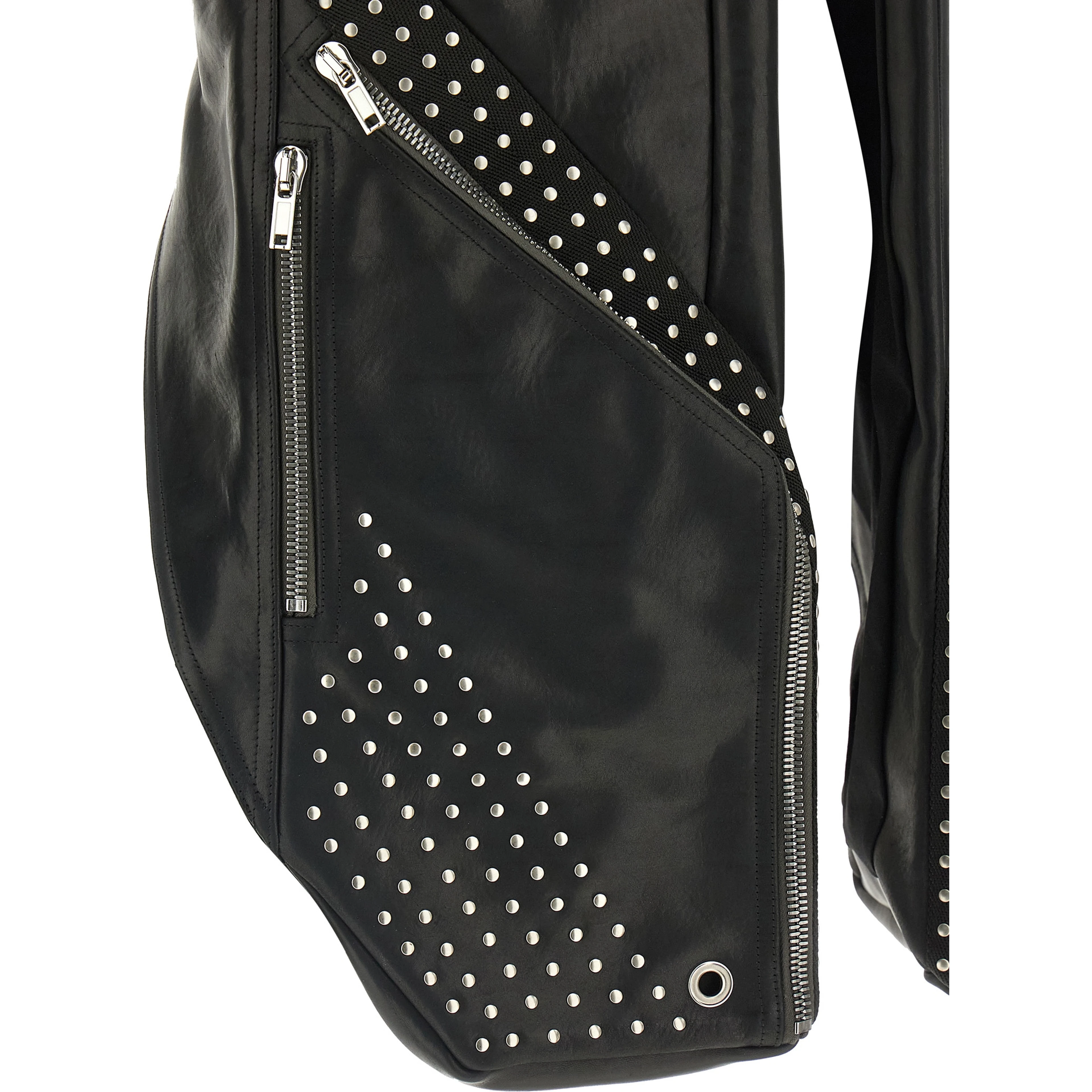Black Bull Skin Sleeveless Jacket