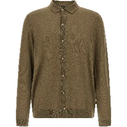 Bicolor Virgin Wool Polo Shirt