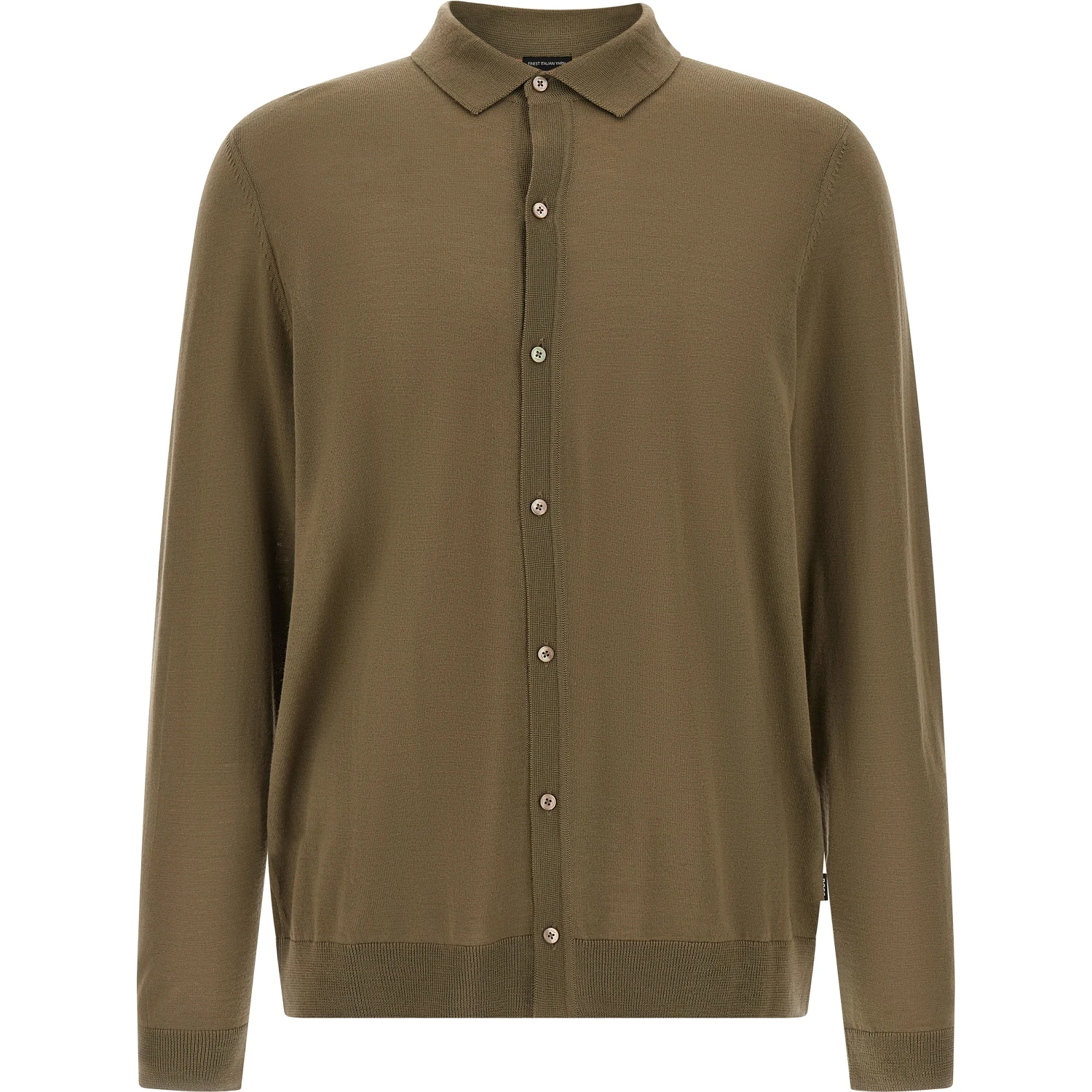 Bicolor Virgin Wool Polo Shirt