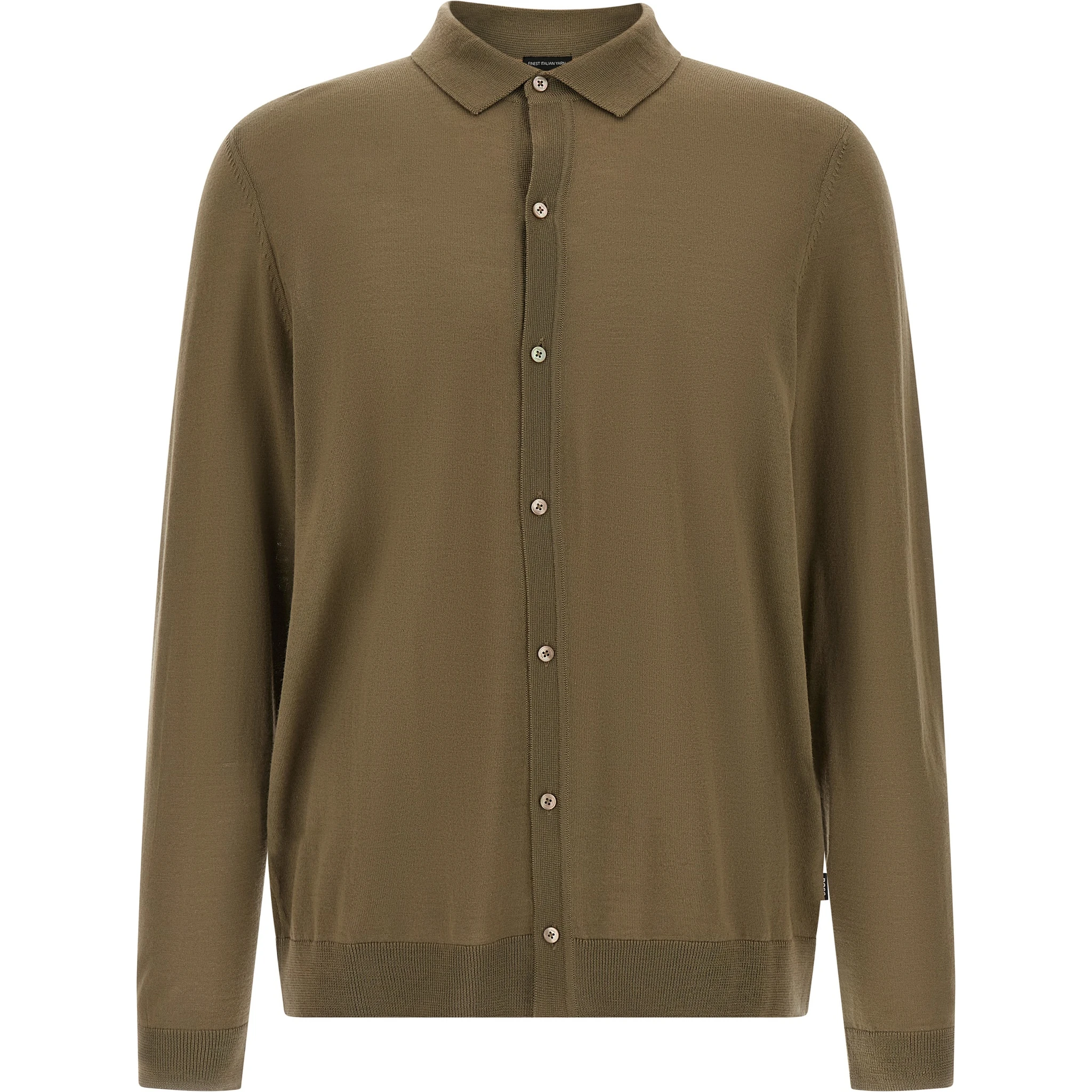 Bicolor Virgin Wool Polo Shirt