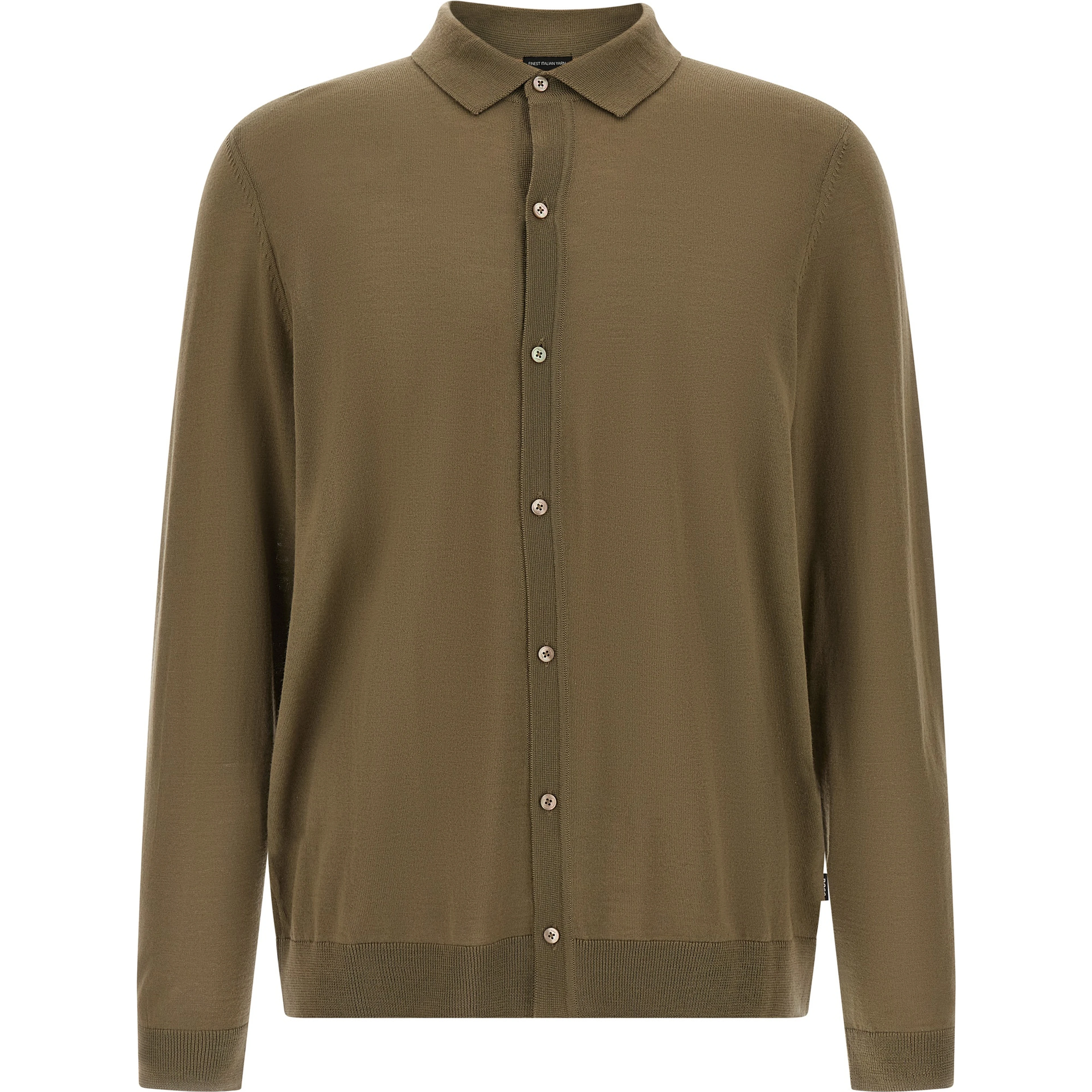 Bicolor Virgin Wool Polo Shirt