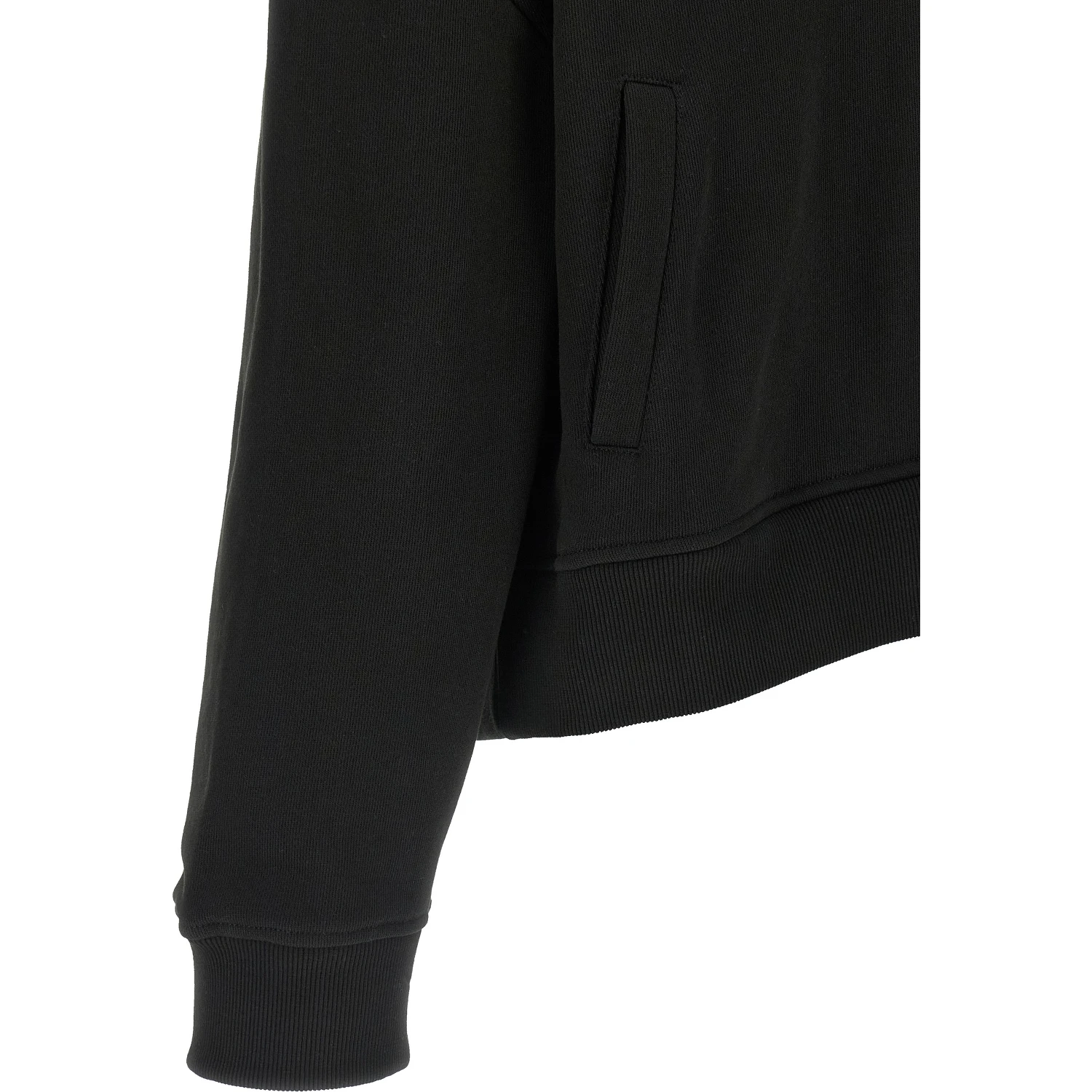 Black Cotton Sweatshirt