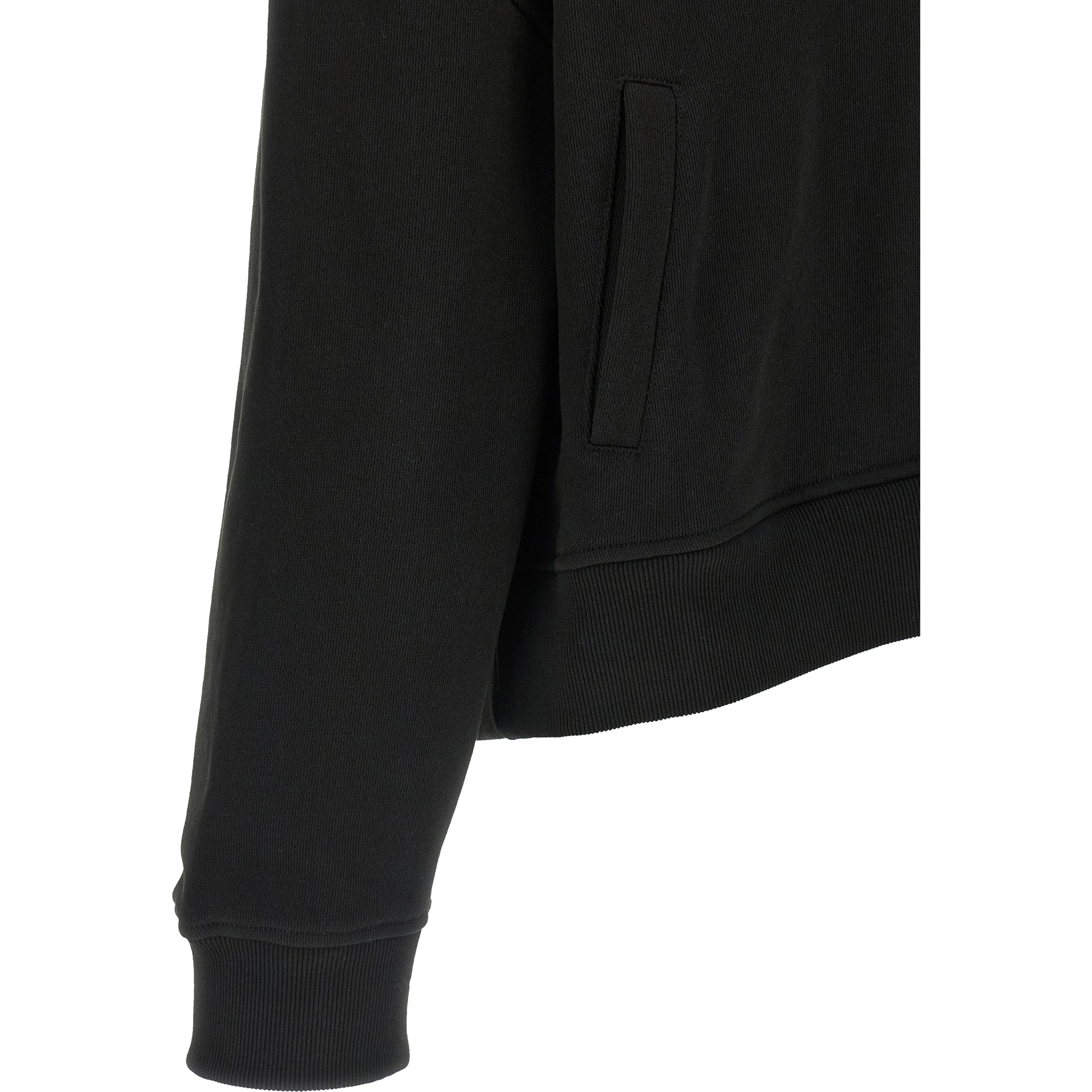 Black Cotton Sweatshirt