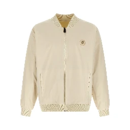 Beige Polyamide Bomber