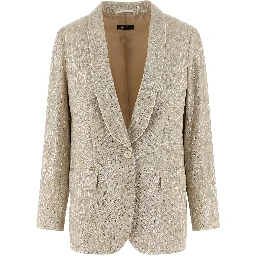 Beige Viscose Blazer