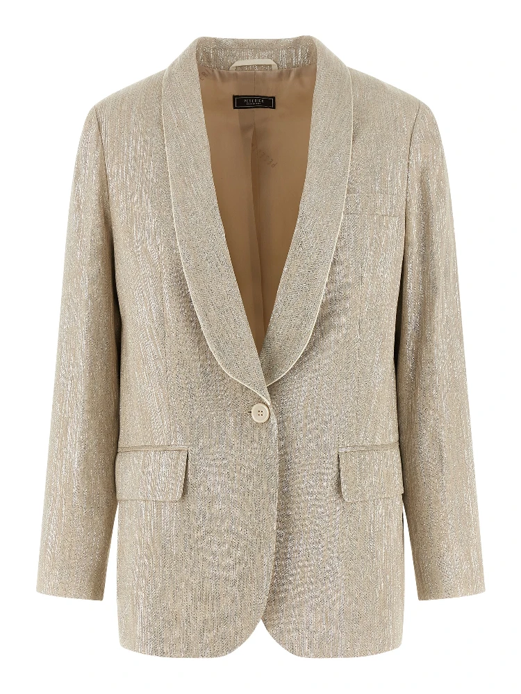 Beige Viscose Blazer