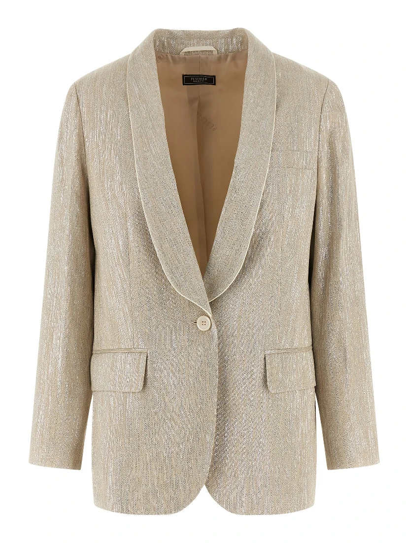 Beige Viscose Blazer
