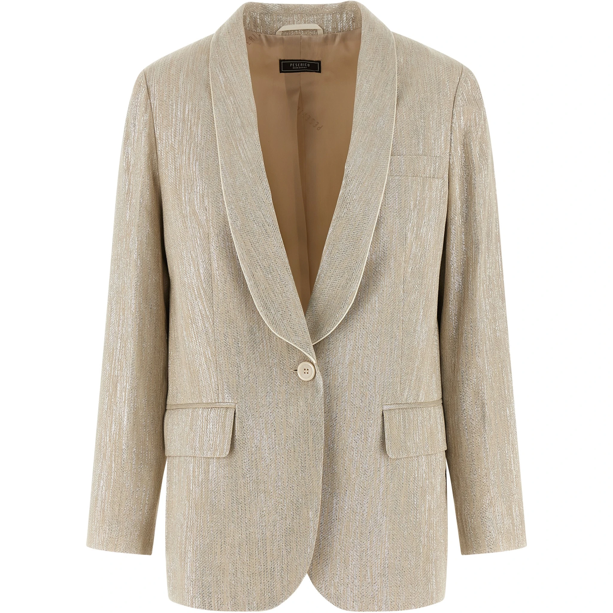 Beige Viscose Blazer
