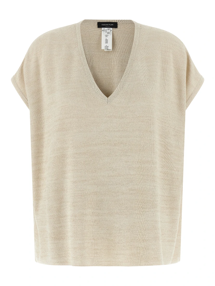 Gold Cotton Cardigan