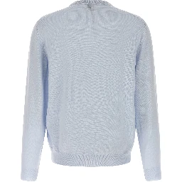 Blue Virgin Wool Cardigan