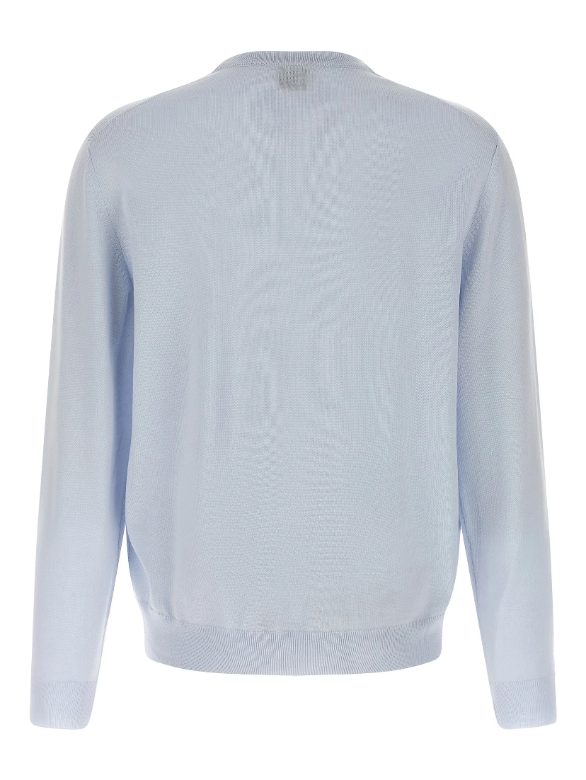 Blue Virgin Wool Cardigan