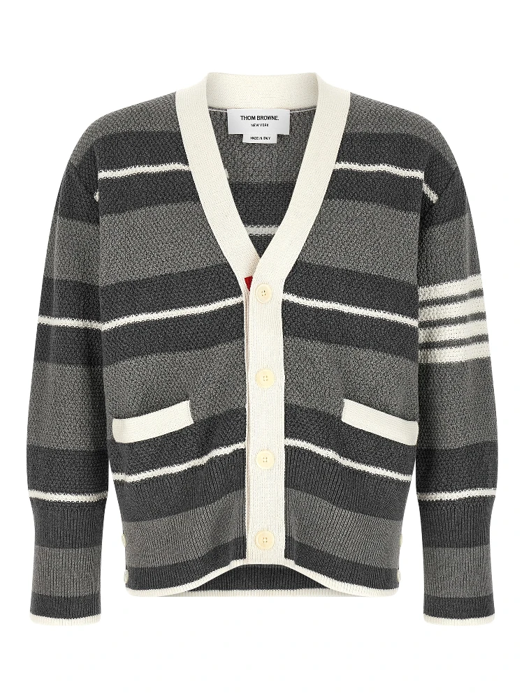 Gray Cotton Cardigan