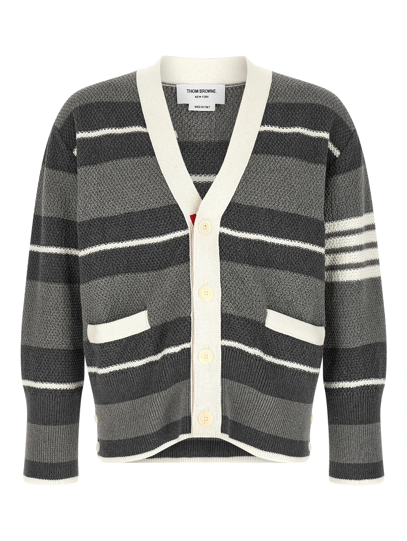 Gray Cotton Cardigan