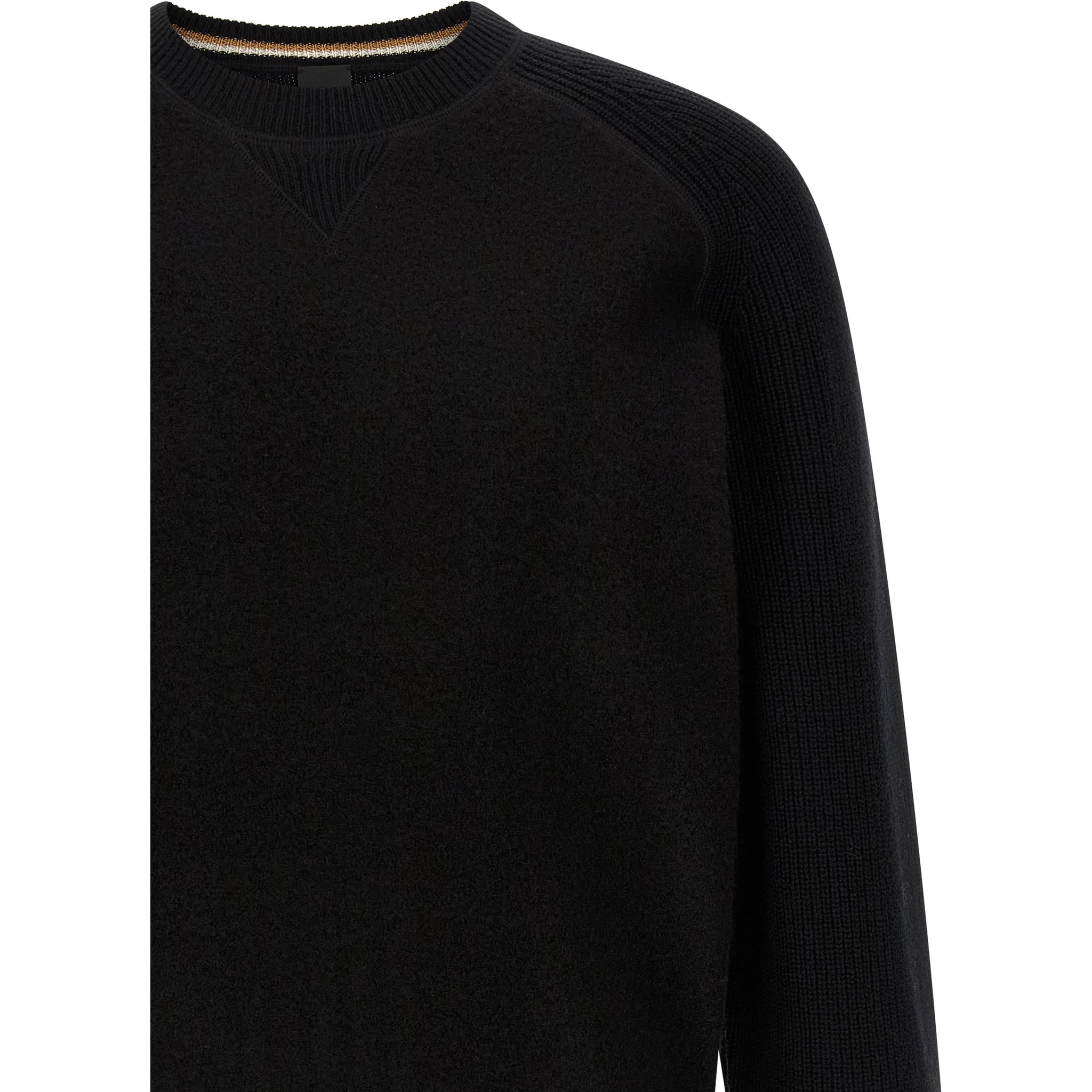 Black Virgin Wool Cardigan