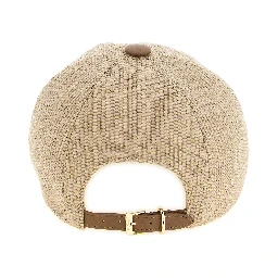 Beige Cotton Cap (Baseball Hat)