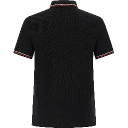Black Cotton Polo Shirt