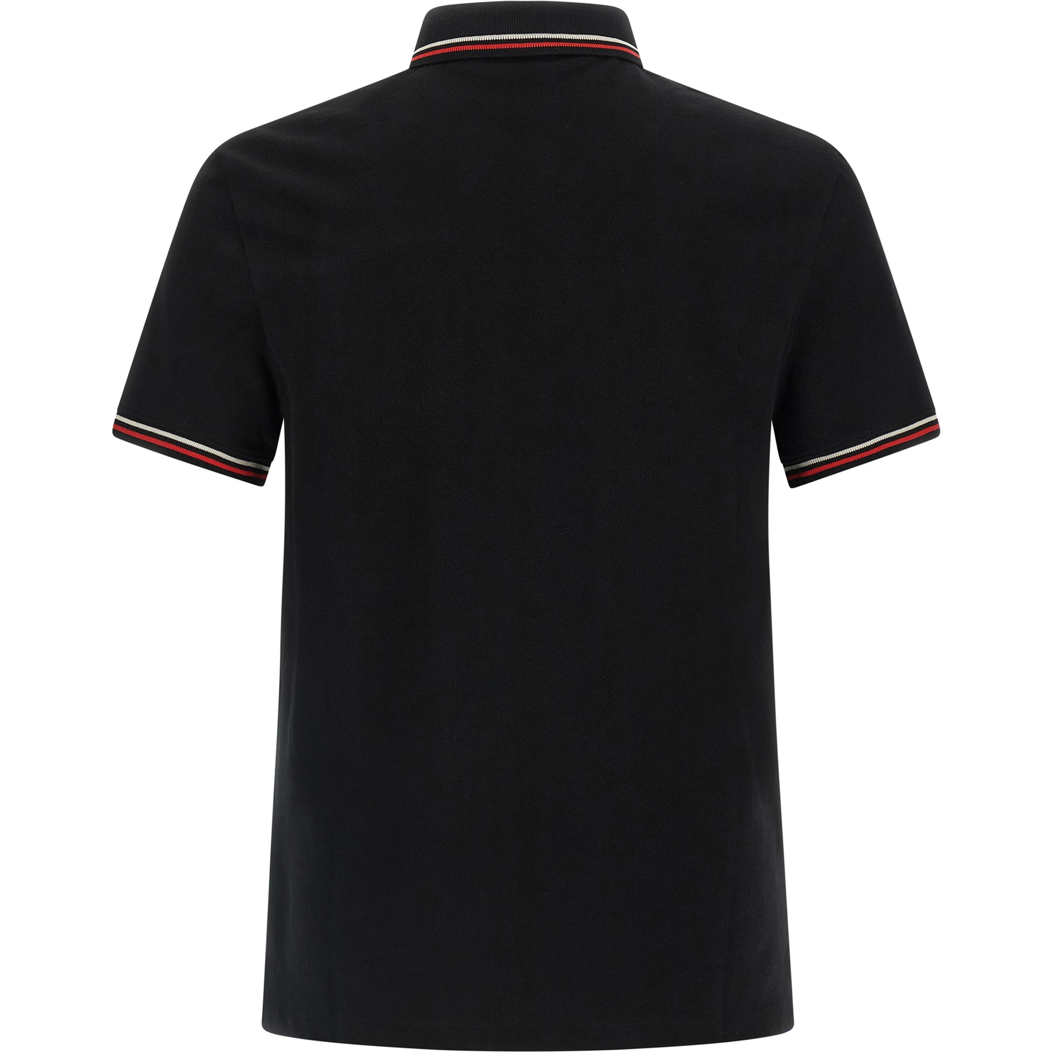 Black Cotton Polo Shirt