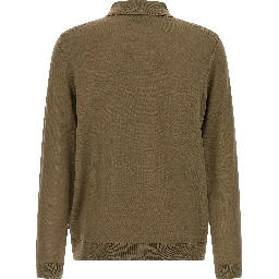 Bicolor Virgin Wool Polo Shirt