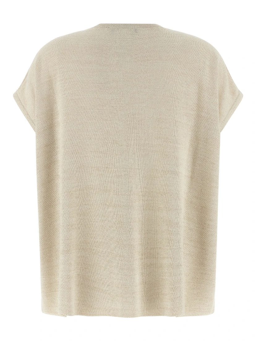 Gold Cotton Cardigan