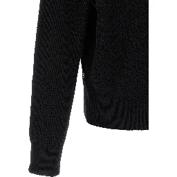 Black Virgin Wool Cardigan