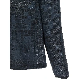 Blue Rubber Shell Jacket