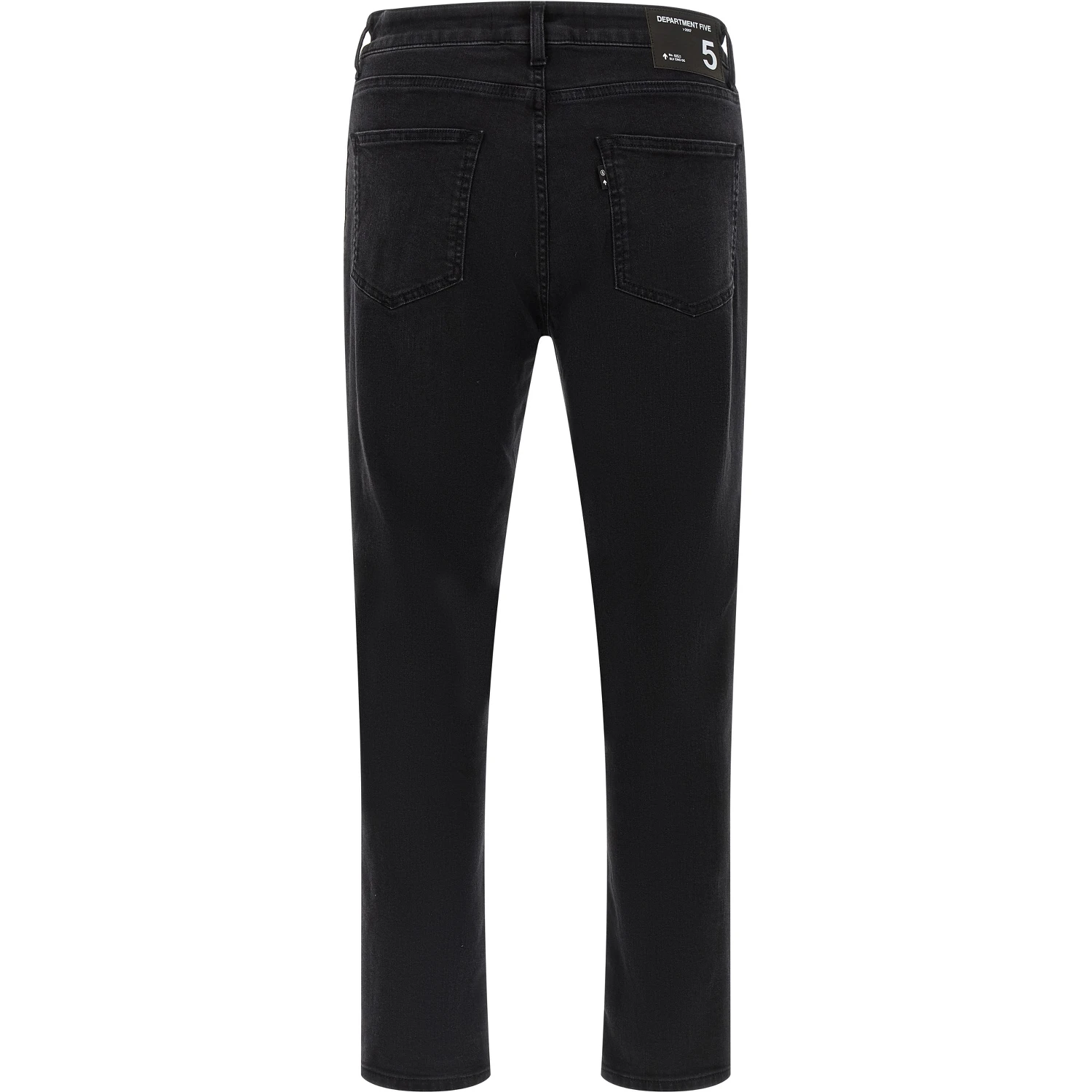 Black Cotton Cropped Jeans