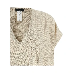 Gold Cotton Cardigan