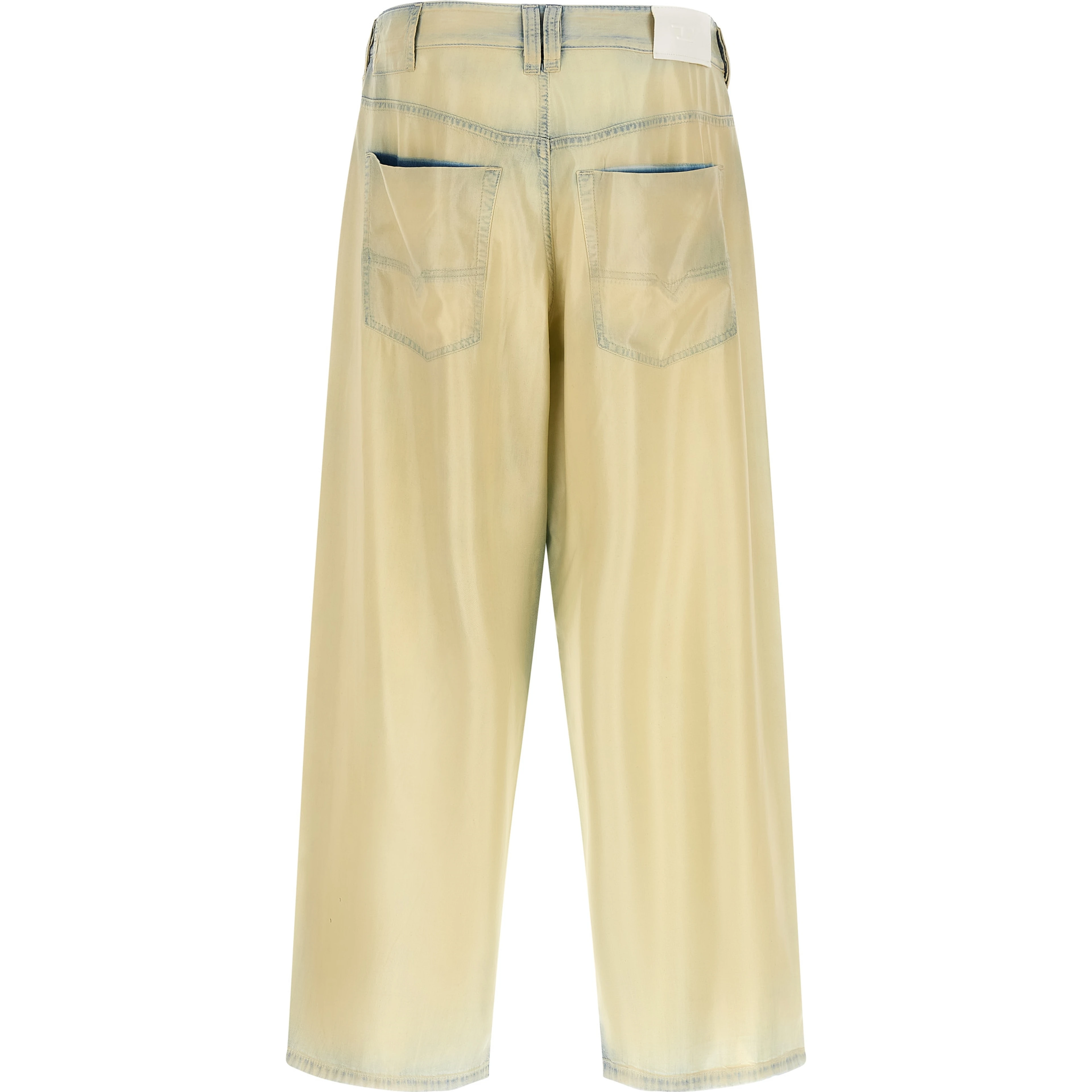 Beige Lyocell Jeans Denim