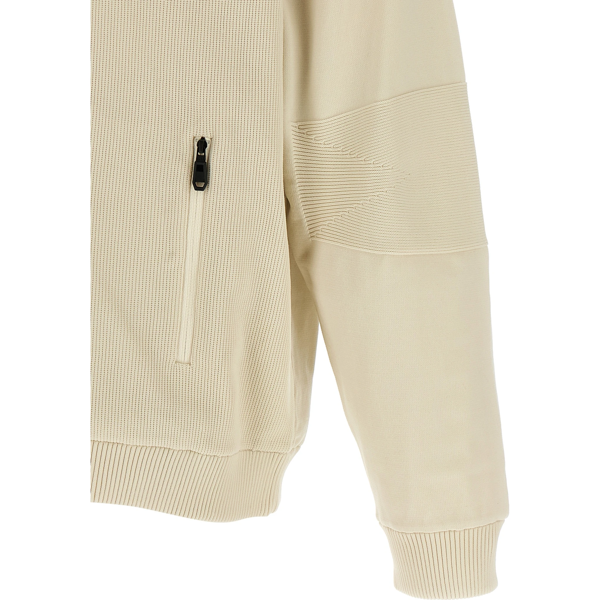 Beige Polyamide Bomber