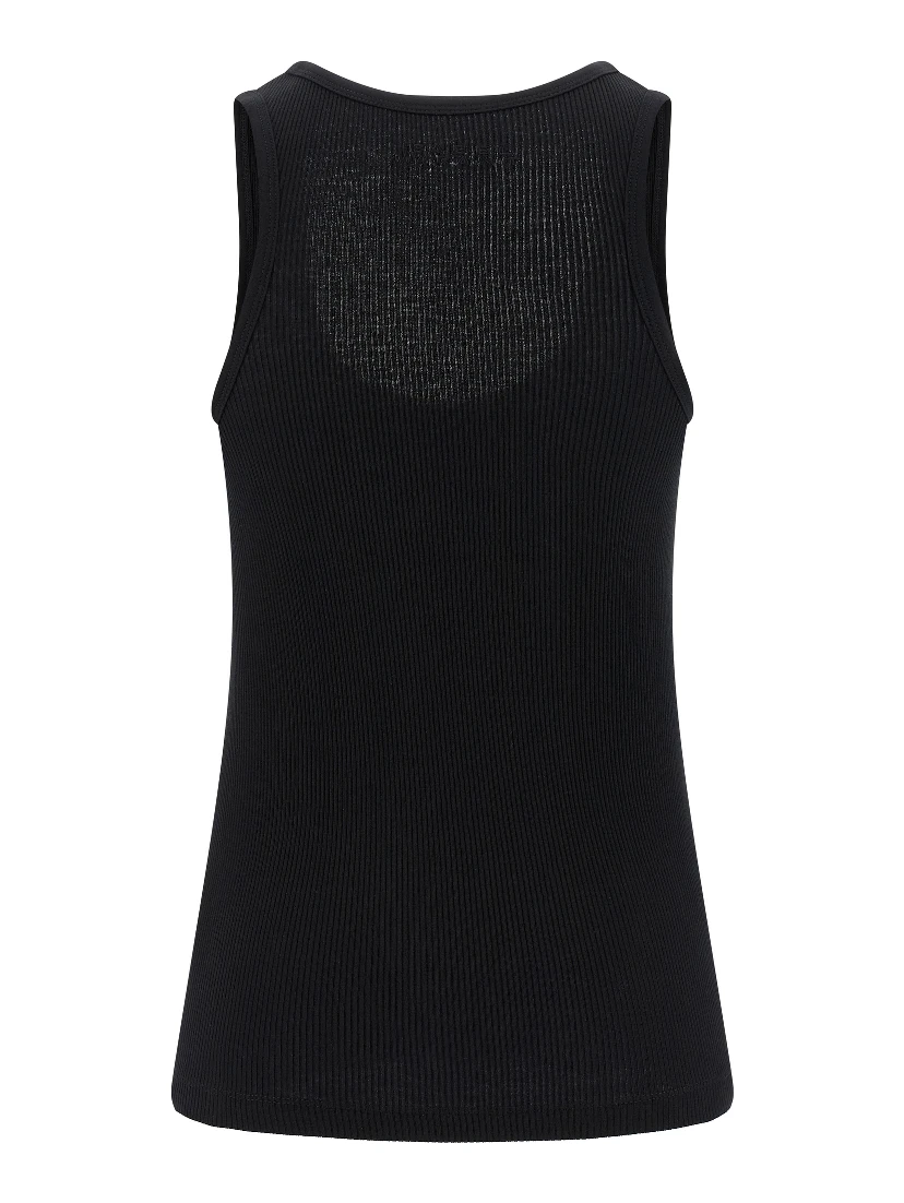 Black Cotton Tank Tops