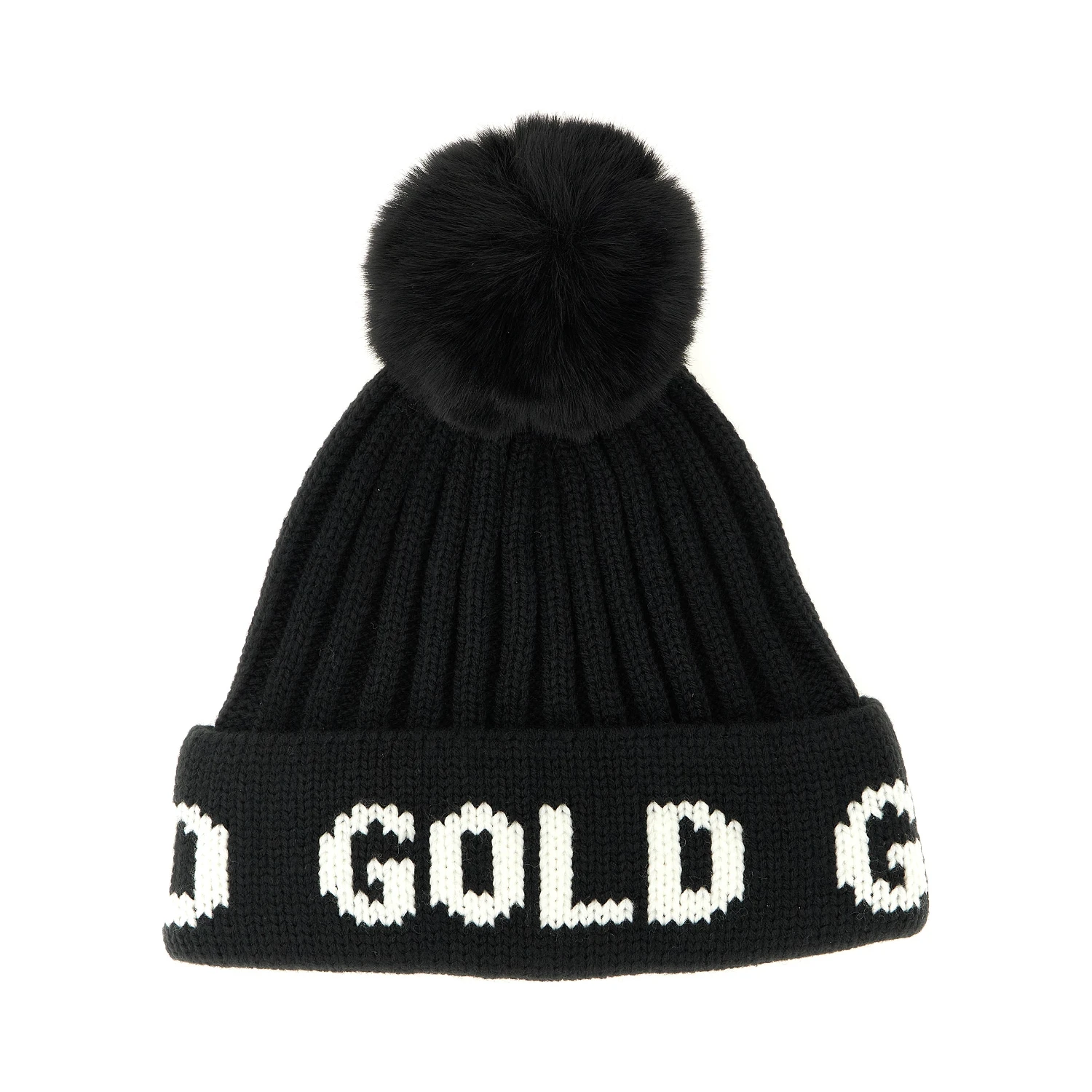 Black Marabou Beanie