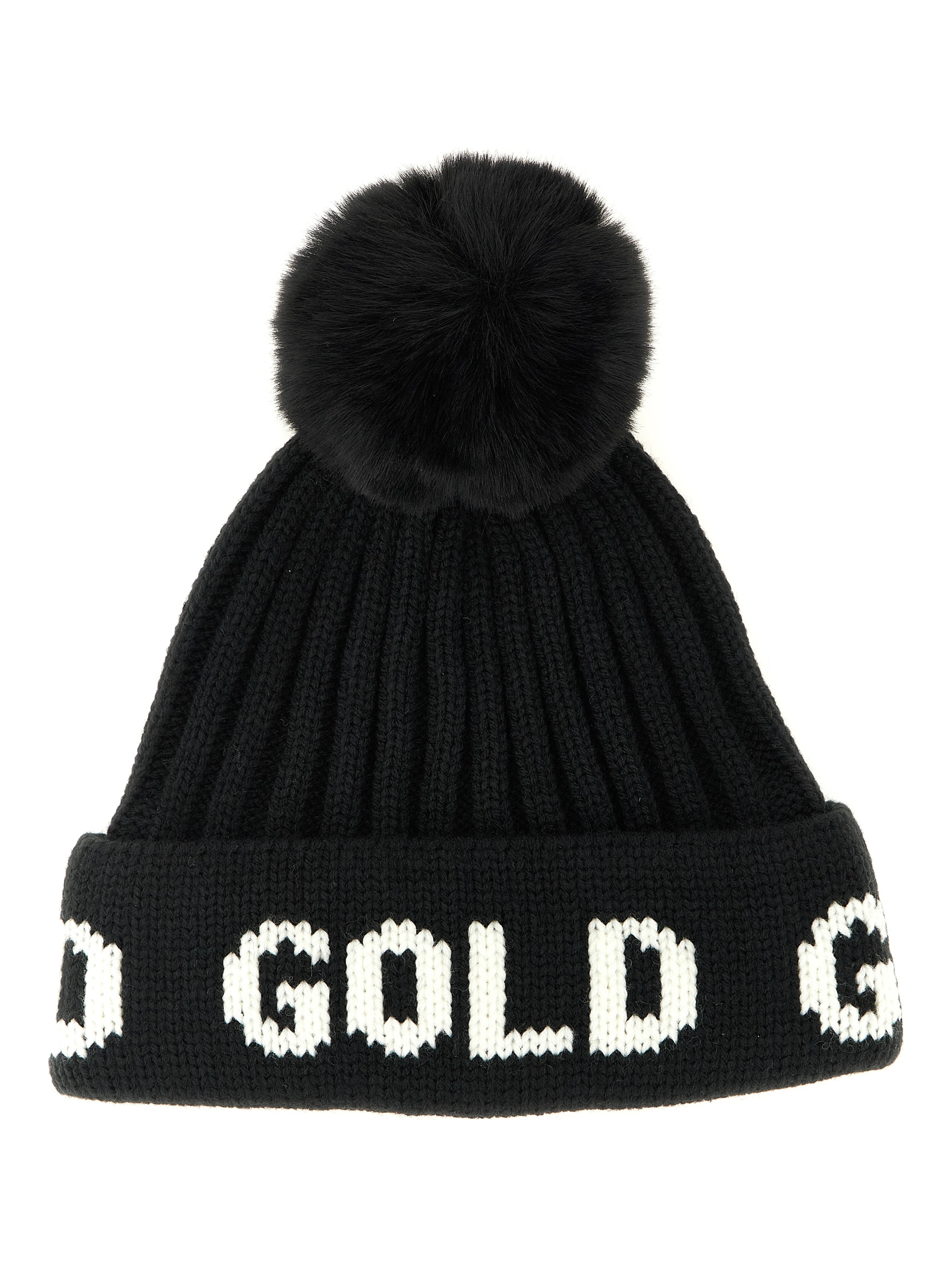 Black Marabou Beanie